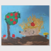 Hedgehog Painting Geschenkpapier (Flach)