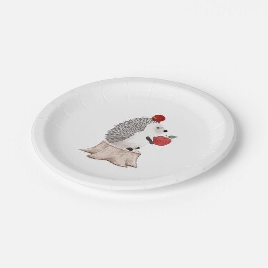 Hedgehog Pappteller (Schrägansicht)