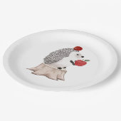Hedgehog Pappteller (Schrägansicht)