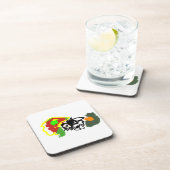 Hedgehog playing autumn getränkeuntersetzer (Rechte Seite)