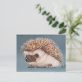 Hedgehog Postcard Postkarte (Stehend Vorderseite)