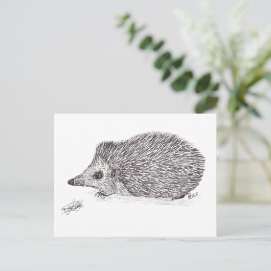 HEDGEHOG POSTKARTE (Stehend Vorderseite)