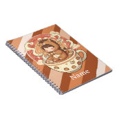 Hedgehog Study Session Spiral Notebook Notizblock (Rechte Seite)