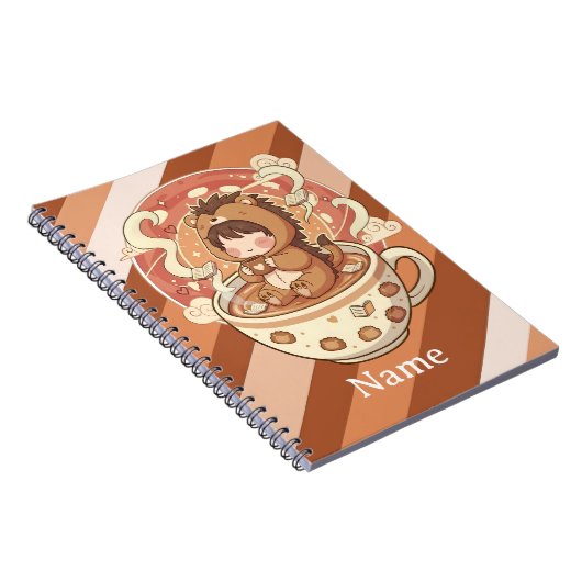 Hedgehog Study Session Spiral Notebook Notizblock (Rechte Seite)