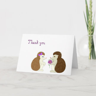 Hedgehog Thank You Card Dankeskarte