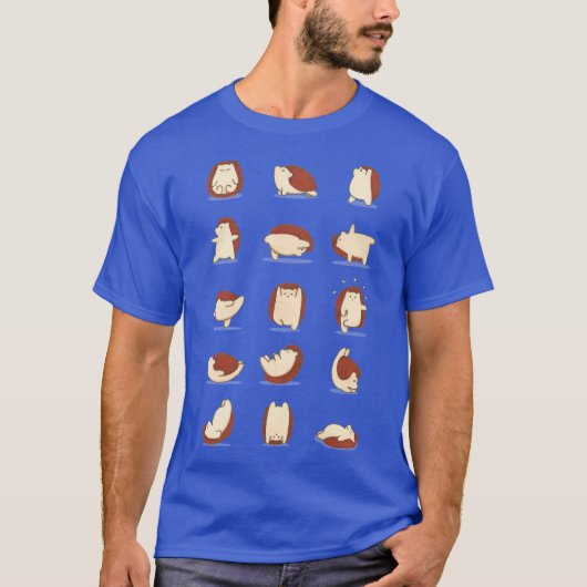 Hedgehog yoga family boy T-Shirt (Vorderseite)