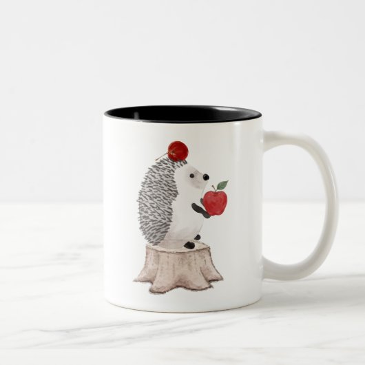 Hedgehog Zweifarbige Tasse (Rechts)