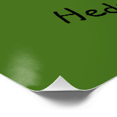 Hedgehoggy Holidays Santa Igel Poster (Ecke)