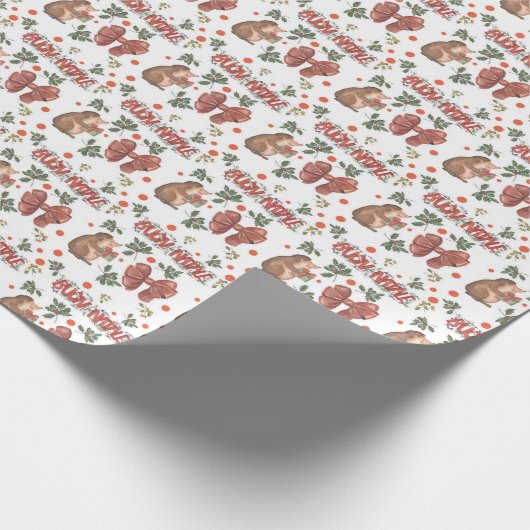 Hedgehogs and Bows Geschenkpapier (Ecke)