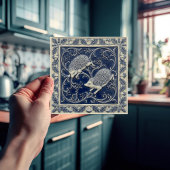 Hedgehogs Arts & Crafts Wall Decor Fliese