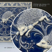 Hedgehogs Arts & Crafts Wall Decor Fliese