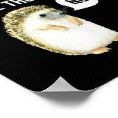 Hedgehogs Why Don't They Just Share The Hedge Funn Poster (Ecke)