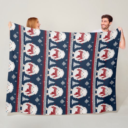 Hedgehogs with Scarves fleece blanket (Beispiel)