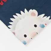 Hedgehogs with Scarves fleece blanket (Ecke)
