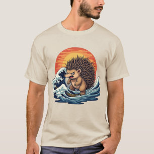 Hedgehogzilla Welle - Vintage japanische Kunst Ige T-Shirt