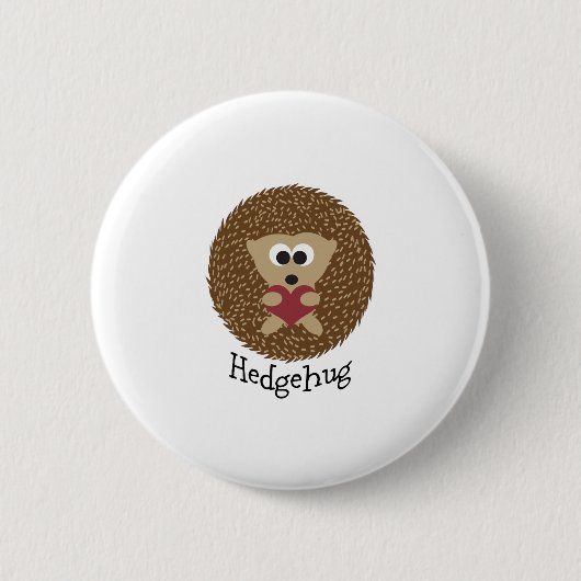 Hedgehug Igel Button (Vorderseite)