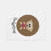 Hedgehug Igel Fleecedecke (Vorderseite (Horizontal))