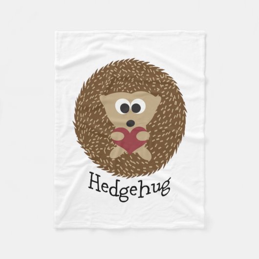 Hedgehug Igel Fleecedecke (Vorderseite)