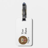 Hedgehug Igel Gepäckanhänger (Rückseite vertikal)