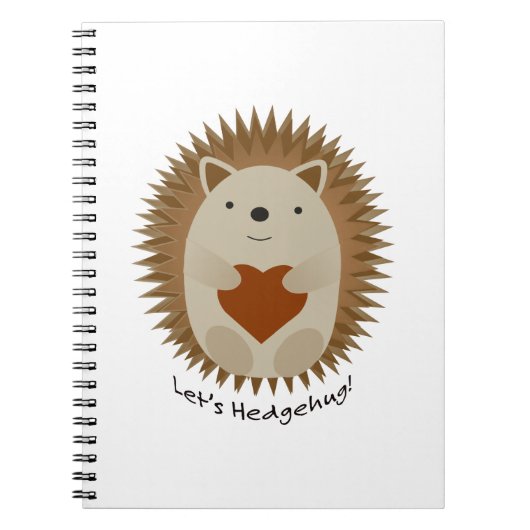 Hedgehug-Igel Notizblock (Vorderseite)