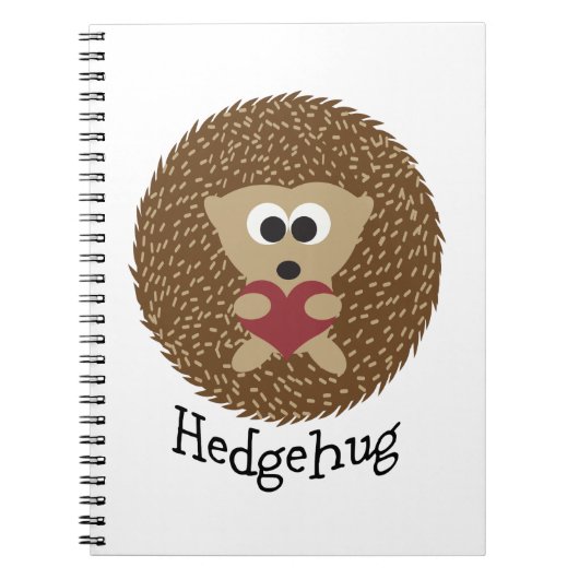 Hedgehug Igel Notizblock (Vorderseite)