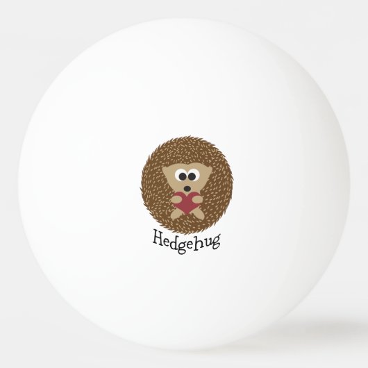 Hedgehug Igel Tischtennisball (Vorderseite)