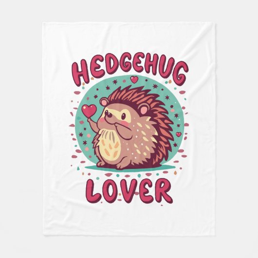 Hedgehug Lover Fleecedecke (Vorderseite)