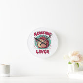 Hedgehug Lover Runde Wanduhr (Zuhause)