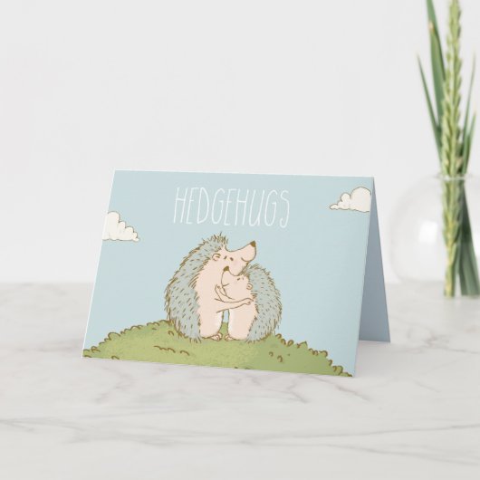 Hedgehugs Card Feiertagskarte (Vorderseite)