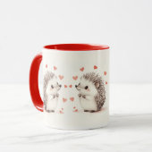 Hedgehugs! Funny and Niedlich Igels Tasse (Vorderseite Links)