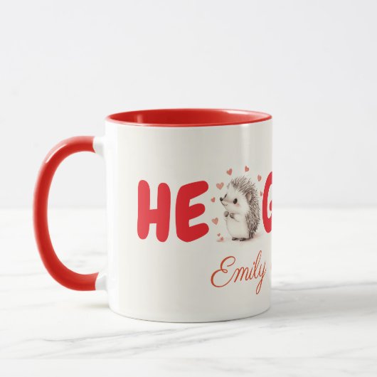 Hedgehugs! Igel Kaffee-Tasse, Tee Tasse (Links)