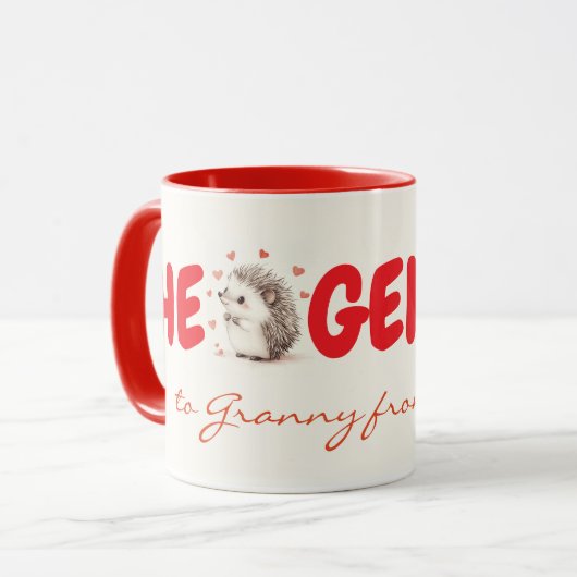 Hedgehugs! Niedliches Geschenk für Oma, Tasse (Vorderseite Links)