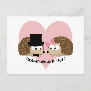 Hedgehugs und Kisses Igel Couple Postkarte