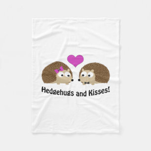 Hedgehugs und Kisses Igel Liebe Fleecedecke
