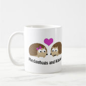 Hedgehugs und Kisses Igel Liebe Kaffeetasse (Links)