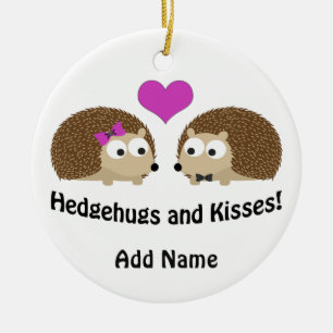 Hedgehugs und Kisses Igel Liebe Keramik Ornament