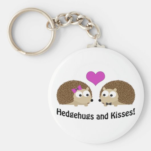 Hedgehugs und Kisses Igel Liebe Schlüsselanhänger (Vorne)