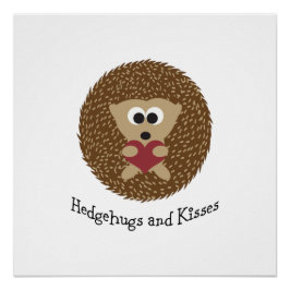 Hedgehugs und Kisses-Igel Poster