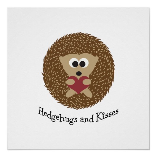 Hedgehugs und Kisses-Igel Poster (Vorderseite)