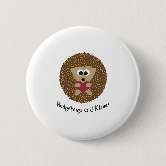 Hedgehugs und Kuss-Igel Button (Vorderseite)