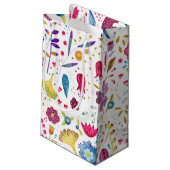 Hedgerow-Blume Kleine Geschenktüte (Rückseite Schrägansicht)