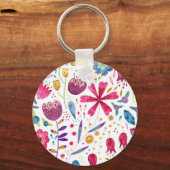 Hedgerow-Blume Schlüsselanhänger (Vorderseite)