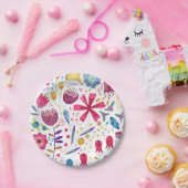 Hedgerow-Blume Wasserfarbpapier-Platte Pappteller (Party)