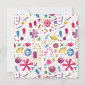 Hedgerow Blume Watercolor Wedding Danke Card (Rückseite)