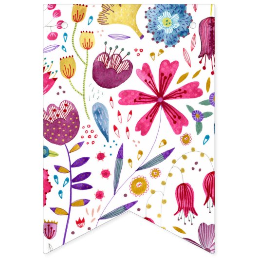 Hedgerow-Blume Wimpelkette (Erste Fahne)