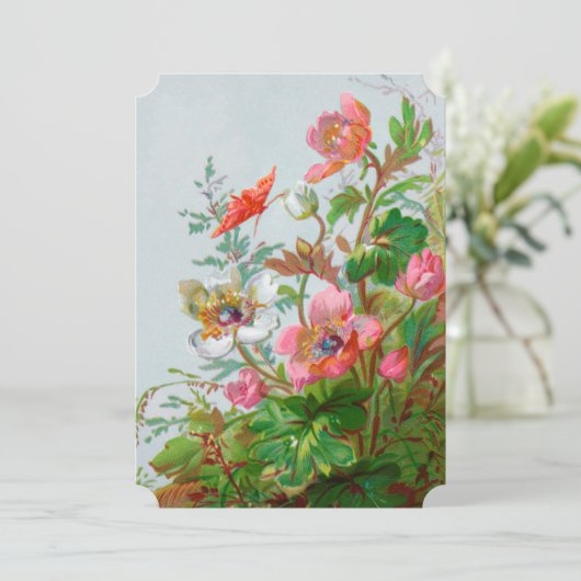 Hedgerow Garden Einladung (Stehend Vorderseite)