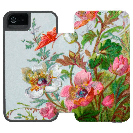 Hedgerow Garden iPhone Wallet Case Incipio iPhone Geldbeutel-Hülle (Folio Geöffnet)