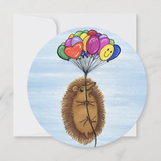 "Hedgie"-Glückwünsche/Geburtstag/Feiertagskarte Save The Date (Vorderseite)