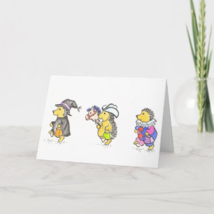 Hedgie Halloween-Karte Karte