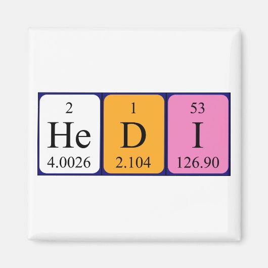 Hedi Periodenmagnet Magnet (Vorne)